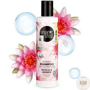 Organic Shop Shining Shampoo For Colored Hair Water Lily & Amaranth 280ml