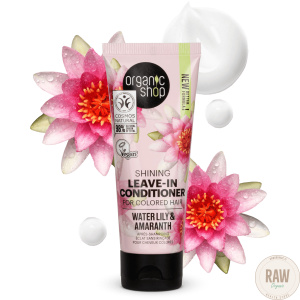 Organic Shop Shining Leave-In Conditioner For Colored Hair Water Lily & Amaranth 75 ml