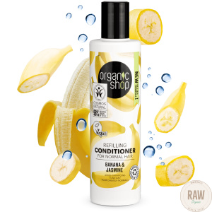 Organic Shop Refilling Conditioner For Normal Hair Banana & Jasmine 280 ml