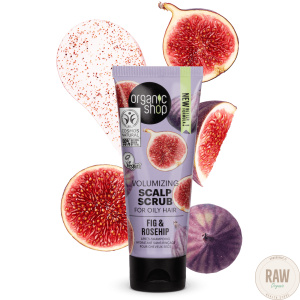 Organic Shop Volumizing Scalp Scrub For Oily Fig & Rosehip 75 ml