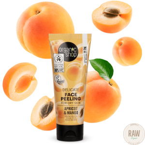 Organic Shop Delicate Face Peeling For Dry Skin Apricot & lactic acid 75 ml