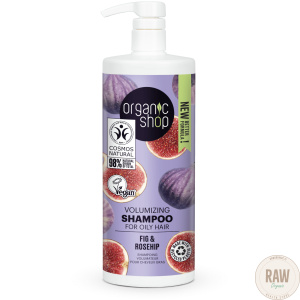 Organic Shop Volumizing Shampoo For Oily Hair Fig & Rosehip 1000ml SÄÄSTÖKOKO