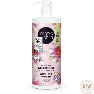Organic Shop Shining Shampoo For Colored Hair Water Lily & Amaranth 1000 ml SÄÄSTÖKOKO