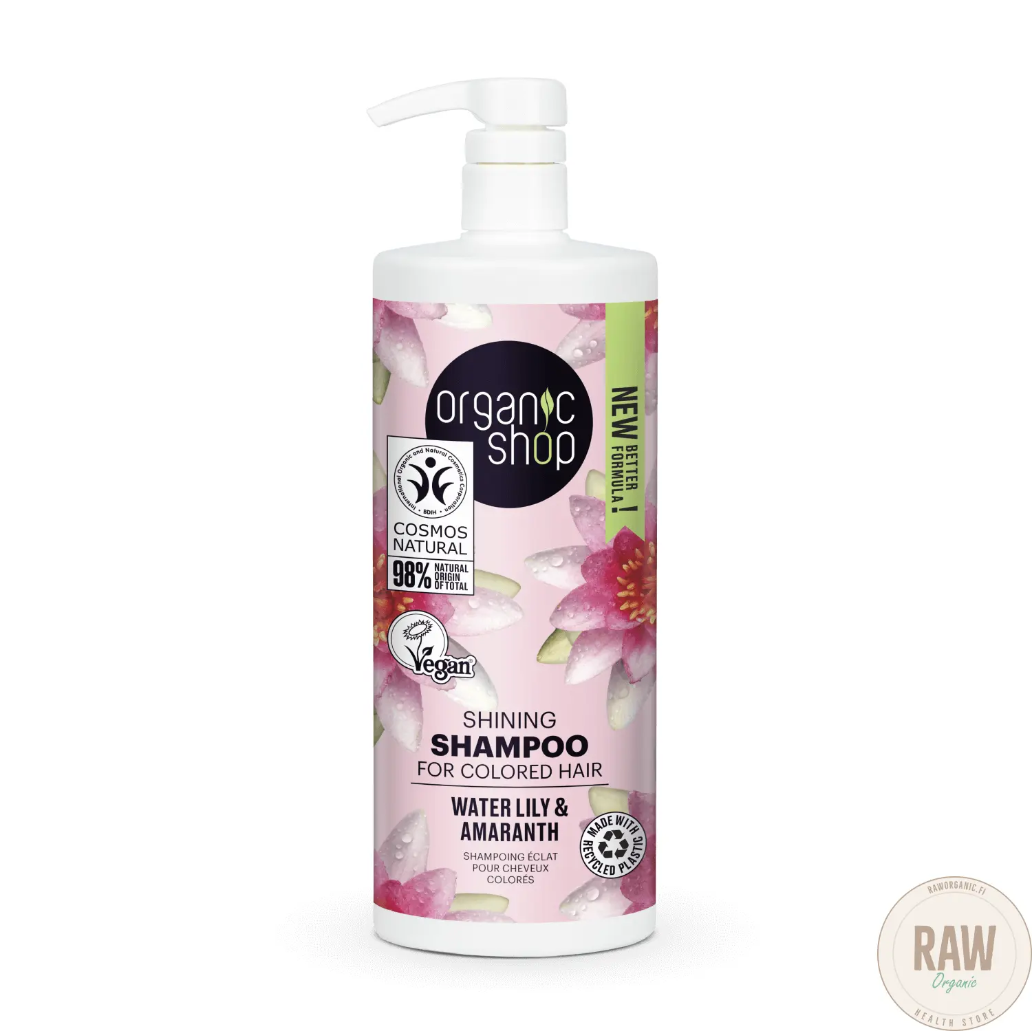 Organic Shop Shining Shampoo For Colored Hair Water Lily & Amaranth 1000 ml SÄÄSTÖKOKO