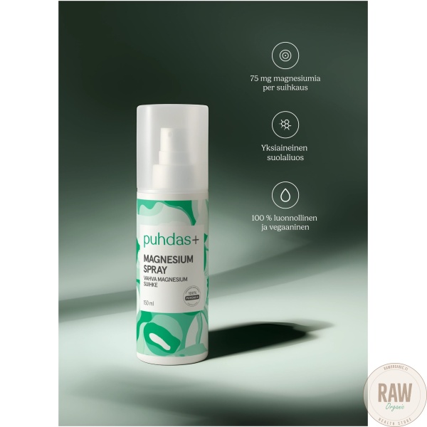 Puhdas+ magnesium spray 150ml – kuva 2