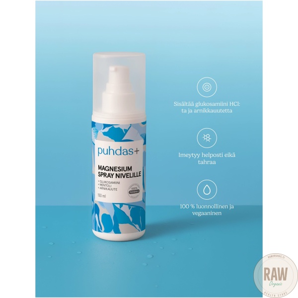 Puhdas+ magnesium spray nivelille 150ml – kuva 2