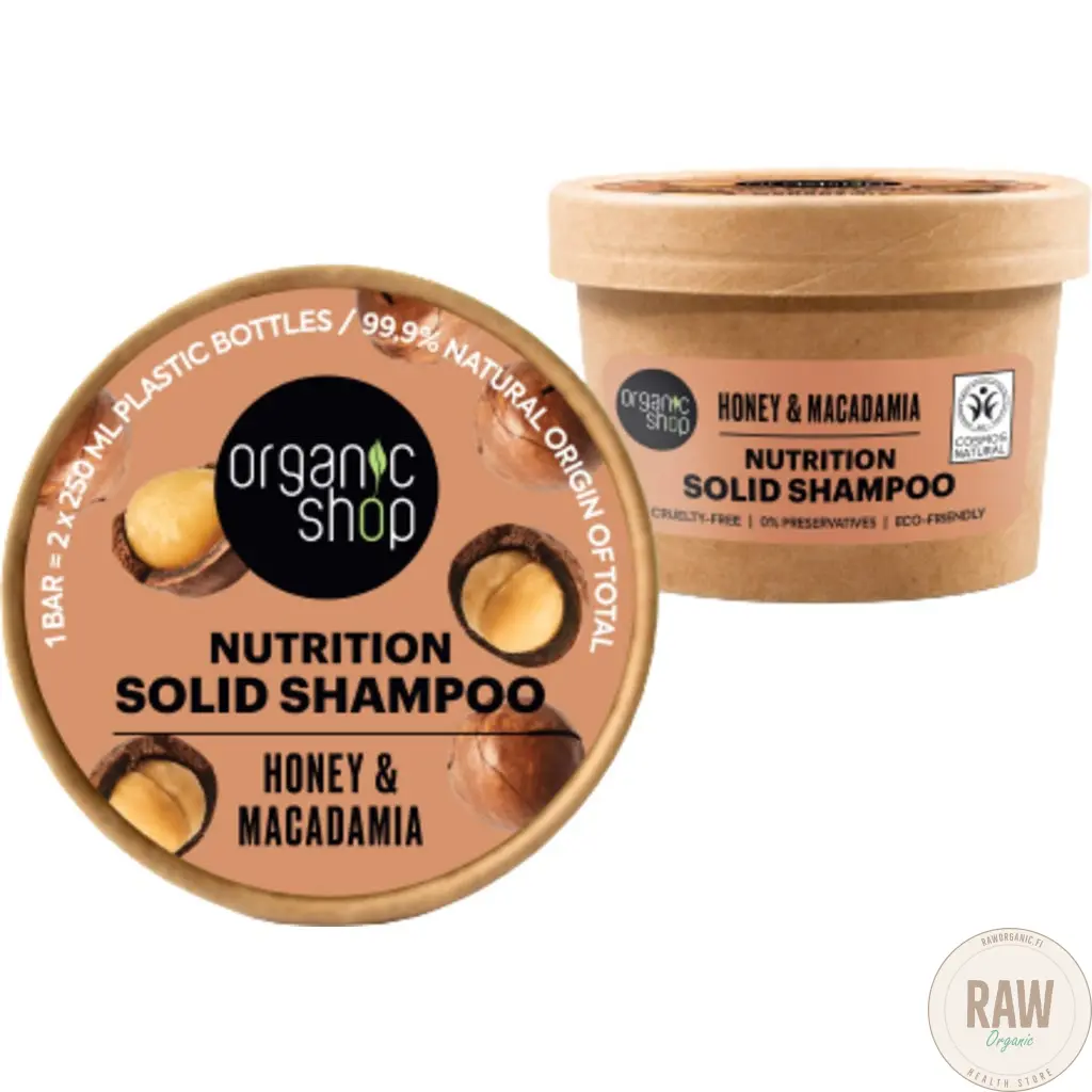 Organic Shop ravitseva palashampoo, hunaja & macadamia, 60g