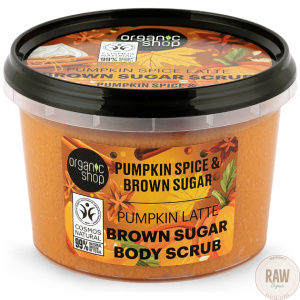 Organic Shop Pumpkin spice latte brown sucar Body Scrub 250 ml