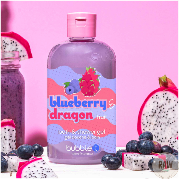 Bubble t Blueberry & Dragonfruit Smoothie Body Wash, 500ml – kuva 4