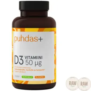 Puhdas+ D3-vitamiini  50µg, 120kaps