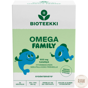 Bioteekki Omega Family 600mg, 54 geelipalaa