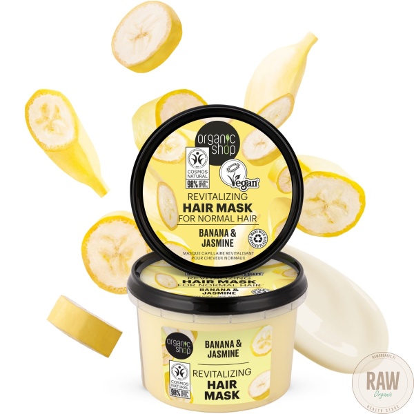Organic Shop Refilling Hair mask For Normal Hair Banana & Jasmine 250 ml – kuva 2
