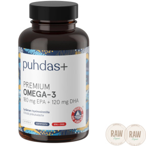 Puhdas+ Premium Omega-3 EPA & DHA 300mg 160 kaps.