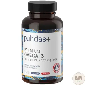 Puhdas+ Premium Omega-3 EPA & DHA 300mg 160 kaps.