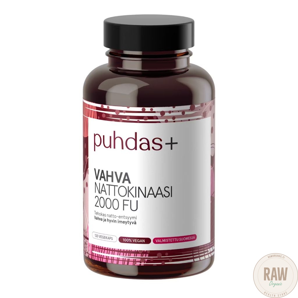 Puhdas+ vahva nattokinaasi 2000 FU, 120 kaps