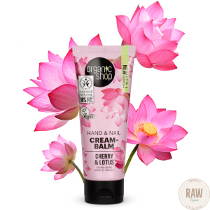 Organic shop Hand & Nail cherry & lotus käsivoide 75ml