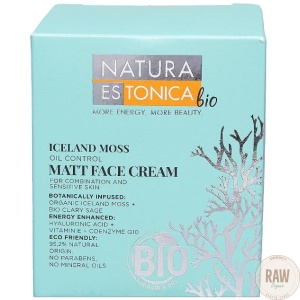 Natura Estonica Bio Iceland Moss rasvoittuvan, seka- & herkän ihon kasvovoide 50 ml