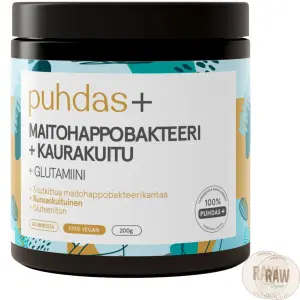 Puhdas+ Maitohappobakteeri + Kaurakuitu + Glutamiini 200g