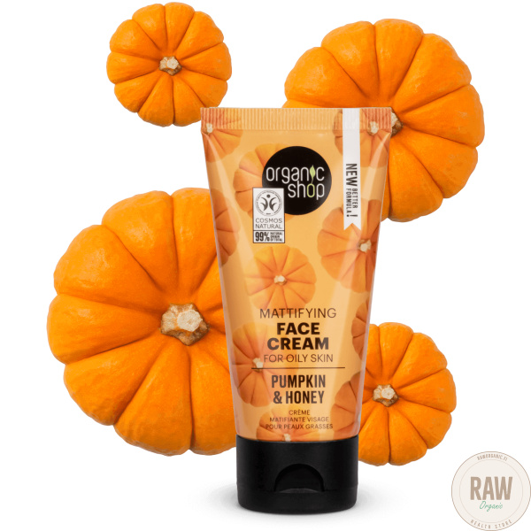 Organic Shop Mattifying Face Cream For Oily Skin Pumpkin & Honey 50 ml – kuva 2