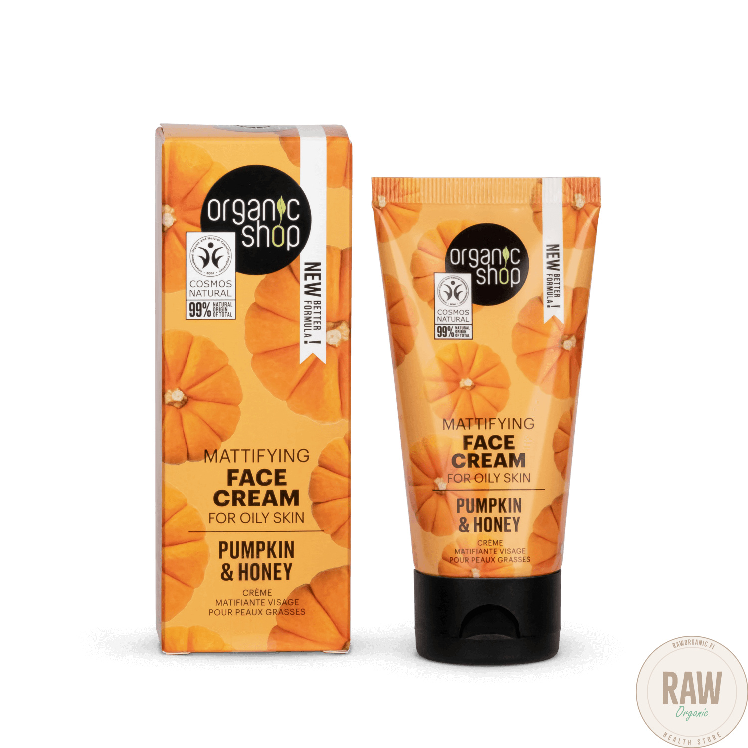 Organic Shop Mattifying Face Cream For Oily Skin Pumpkin & Honey 50 ml
