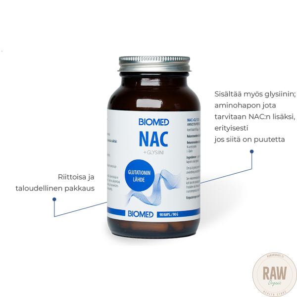 Biomed NAC + Glysiini, 90 kaps. – kuva 2