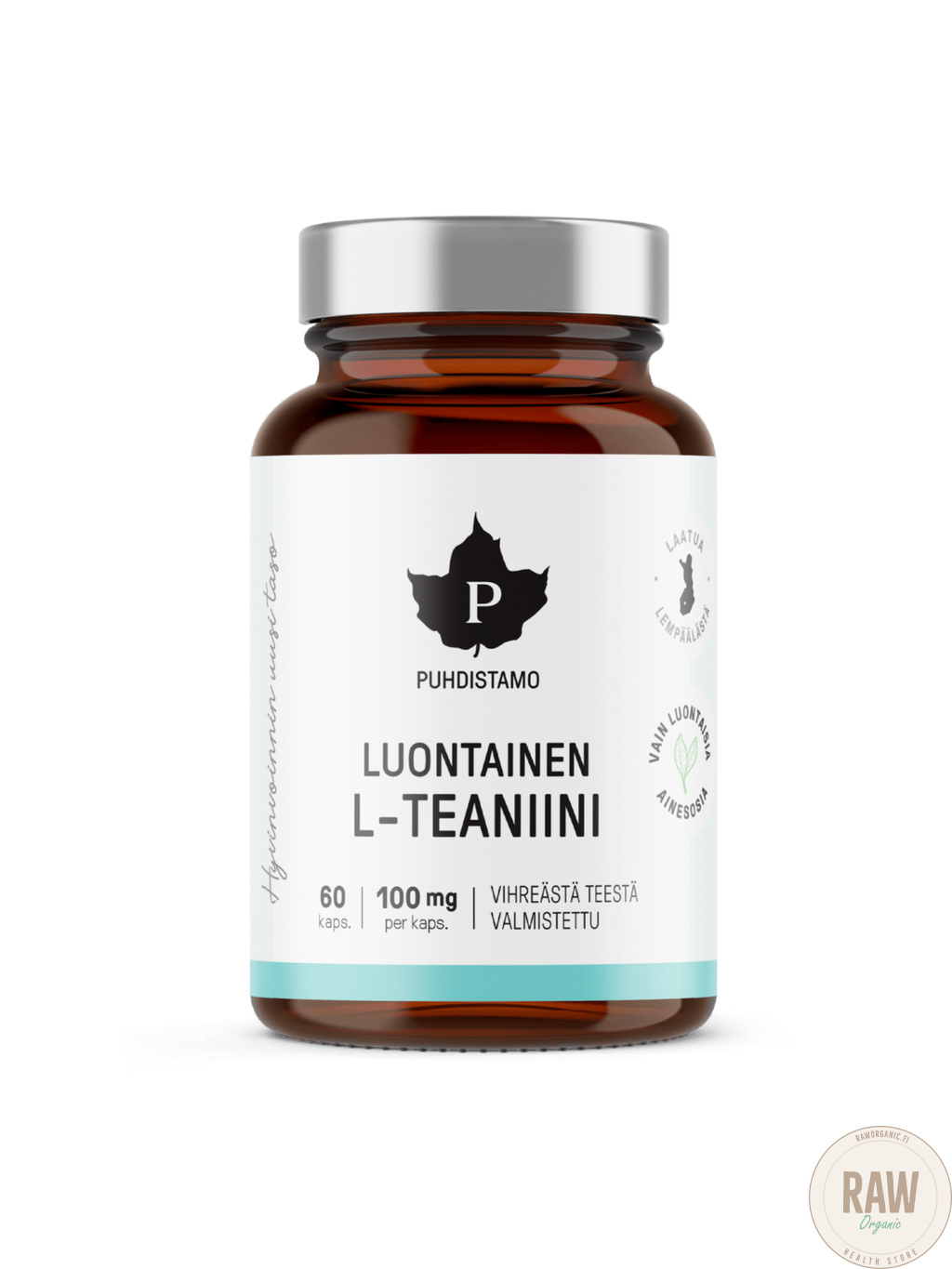 Puhdistamo Luontainen L-Teaniini, 60 kaps.
