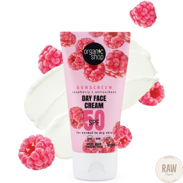 Organic Shop Aurinkosuojavoide Day Face Cream 50 SPF Normaali /kuiva iho  50 ml – kuva 2