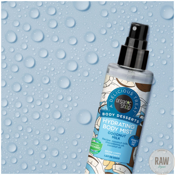 Organic Shop Body Desserts  Hydrating Body Mist Coconut Milk 200ml – kuva 2
