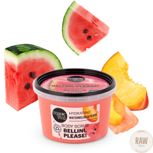 Organic Shop Bellini, Please! Body Scrub watermelon & peach, 250ml