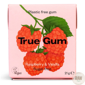 True Gum Vadelma-Vanilja muoviton ksylitolipurukumi 21g