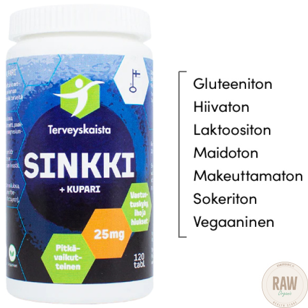 Terveyskaista Pitkävaikutteinen Sinkki+Kupari – kuva 2