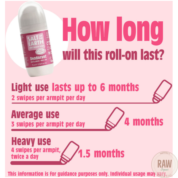 Salt of the Earth Sweet Strawberry Refillable Roll-on Deodorant 75 ml – kuva 6