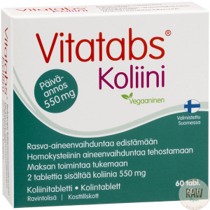 Hankintatukku Vitatabs Koliini 60 tabl.