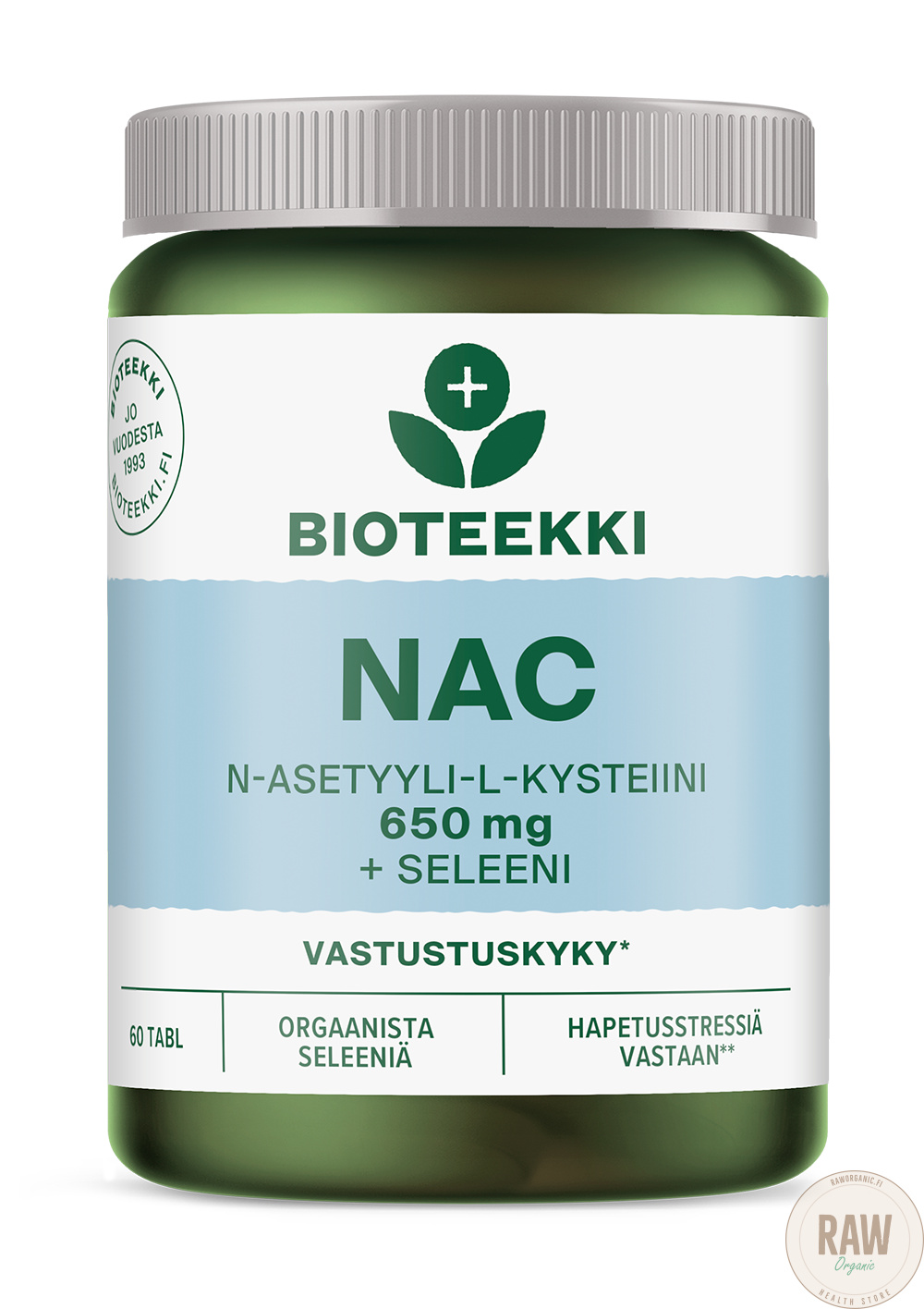 Bioteekki NAC + Seleeni, 60 tabl.