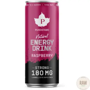 Puhdistamo Energiajuoma Raspberry Strong, 330 ml