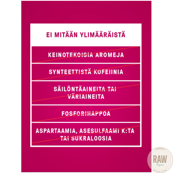 Puhdistamo Energiajuoma Raspberry Strong, 330 ml – kuva 5