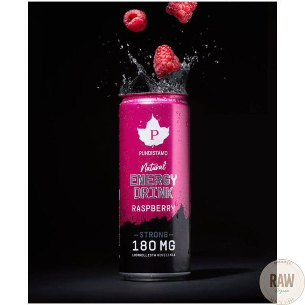 Puhdistamo Energiajuoma Raspberry Strong, 330 ml – kuva 4