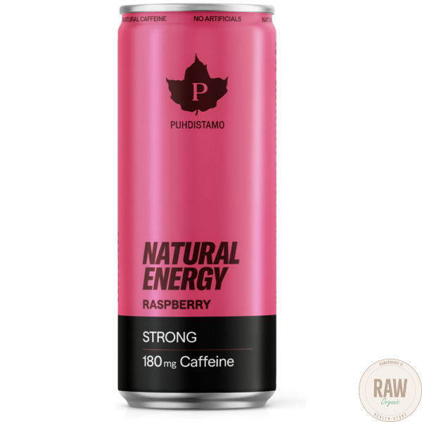 Puhdistamo Energiajuoma Raspberry Strong, 330 ml – kuva 2