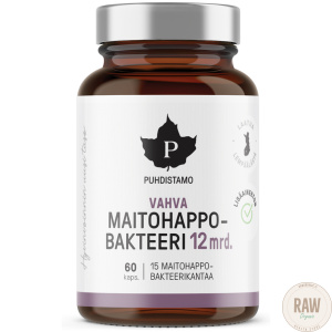 Puhdistamo Vahva Maitohappobakteeri 12 mrd, 60 kaps