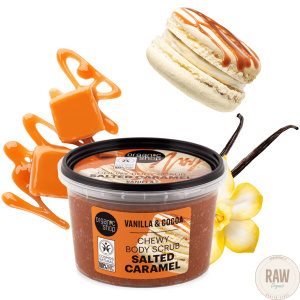 Organic Shop Chewy Body Scrub Salted Caramel Vanilla & Cocoa, 250ml