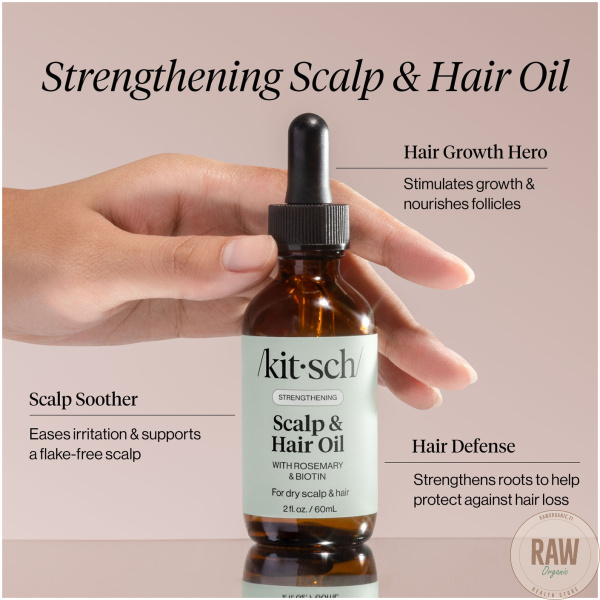 Kitsch Strengthening Hair & Scalp Oil, 60ml – kuva 3