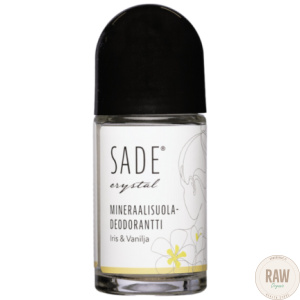 Sade Crystal Roll-On Mineraalisuola-Deodorantti Iris & Vanilja, 50 ml