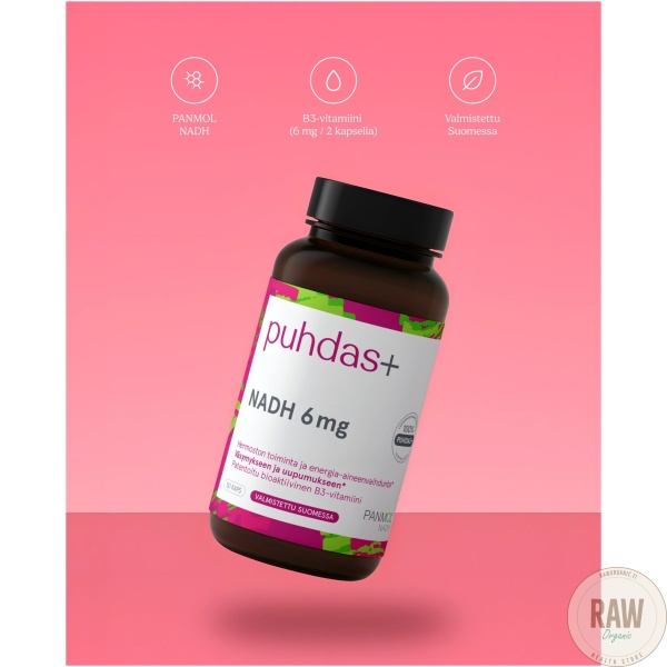 Puhdas+ NADH 6 mg 50 kaps. – kuva 2