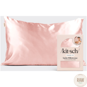 KITSCH Satiinityynyliina, vaaleanpunainen
