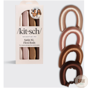 Kitsch Satin Jumbo Flexi Rods 4 Pcs- Rosewood kiharapatukat
