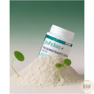 Puhdas+ Kalsiumsitraattijauhe 200 mg, 120g