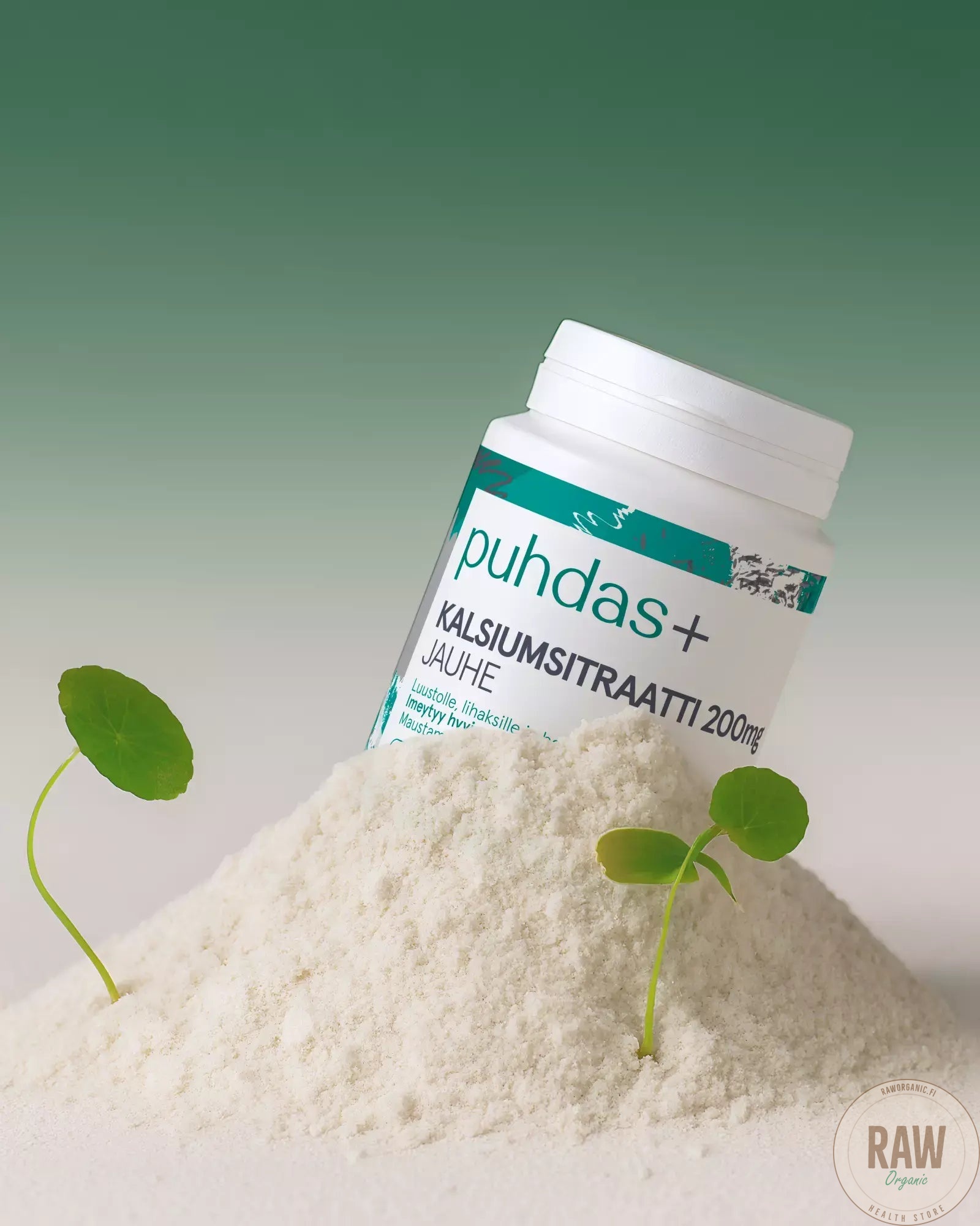 Puhdas+ Kalsiumsitraattijauhe 200 mg, 120g