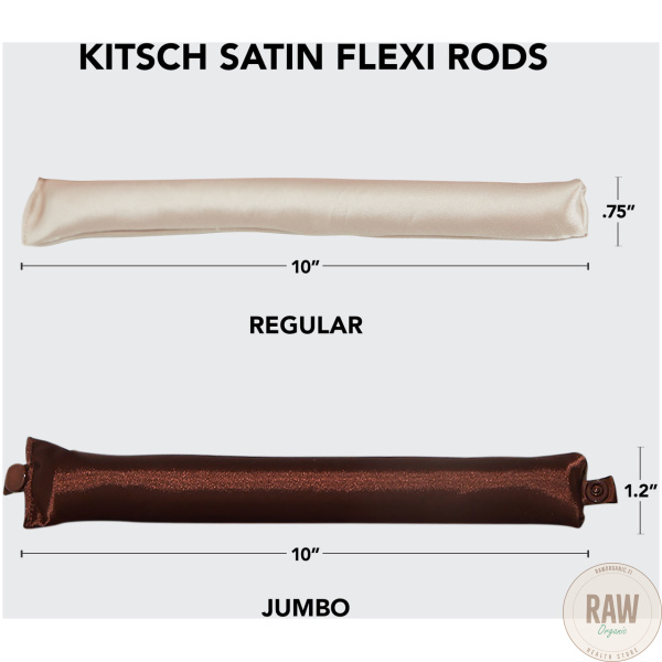 Kitsch Satin Jumbo Flexi Rods 4 Pcs- Rosewood kiharapatukat – kuva 5