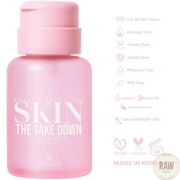 Beauty Creations Take Down Misellivesi 200ml – kuva 2