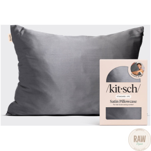 KITSCH,  Satiini tyynyliina – charcoal